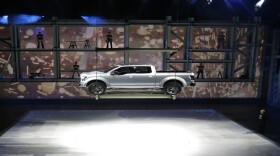 Ford unveils the F-150 Atlas concept pickup during January's North American International Auto Show in Detroit. Experts say the boom in construction will boost pickup sales.