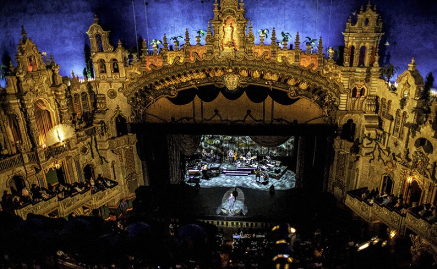 Singer-songwriter k.d. lang performing at the Majestic Theater in San Antonio, Texas for “k.d. lang – Landmarks Live in Concert – A GREAT PERFORMANCES Special.”