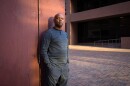 San Diego police officer John Cochran is photographed in downtown San Diego on March 31, 2023. Officer Cochran is speaking out against anti-black racism that he says plagues the police department.