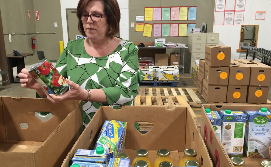 Pamela Irvine, president and CEO of the Feeding America Southwest Virginia food bank, says it's increasingly difficult to get supplies to feed the needy. Manufacturers have become much more efficient at controlling their inventories, so they have less surplus to donate.