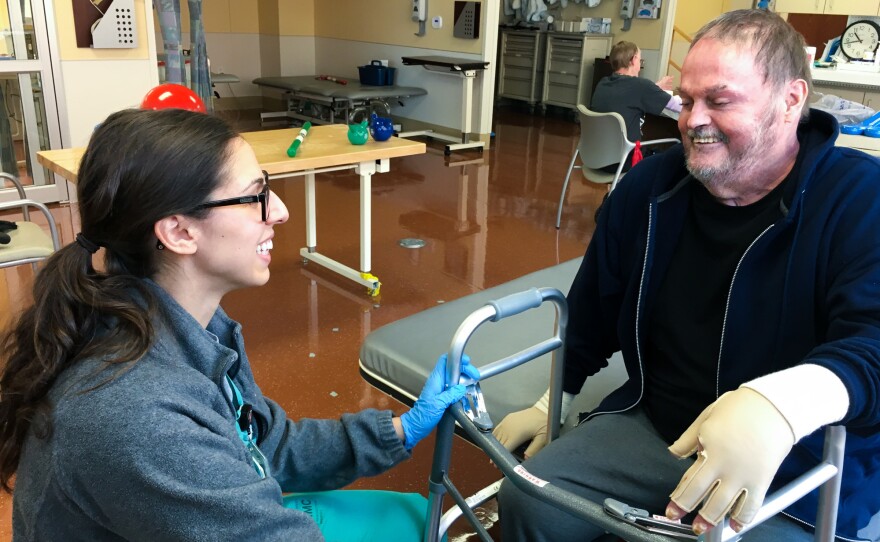 Rehabilitation often takes months for patients at the U.S. Army Institute of Surgical Research Burn Center in San Antonio, Texas.