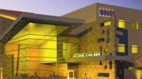 Renderings of the exterior of the new Cancer Center at Sharp Chula Vista Medical Center and Medical Office Plaza.
