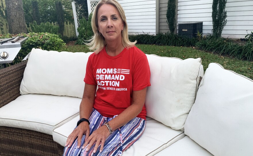 Karen Havekost, a retired city worker, was able to flee Municipal Building 2 during the mass shooting on May 31. She's featured in a TV ad for Democrat Missy Cotter Smasal, and advocates for gun law reform in Virginia. "This is the perfect time to say we have a problem. We can change it."