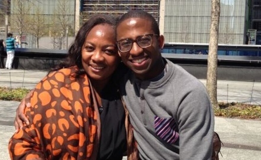 Dr. Ameyo Adadevoh and her only child, Bankole Cardoso. Even after she was diagnosed with Ebola, her son says, "Her morale was not low. She is such a fighter."