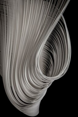 "Gravitational Lensing" by Melissa Walter (cut paper)