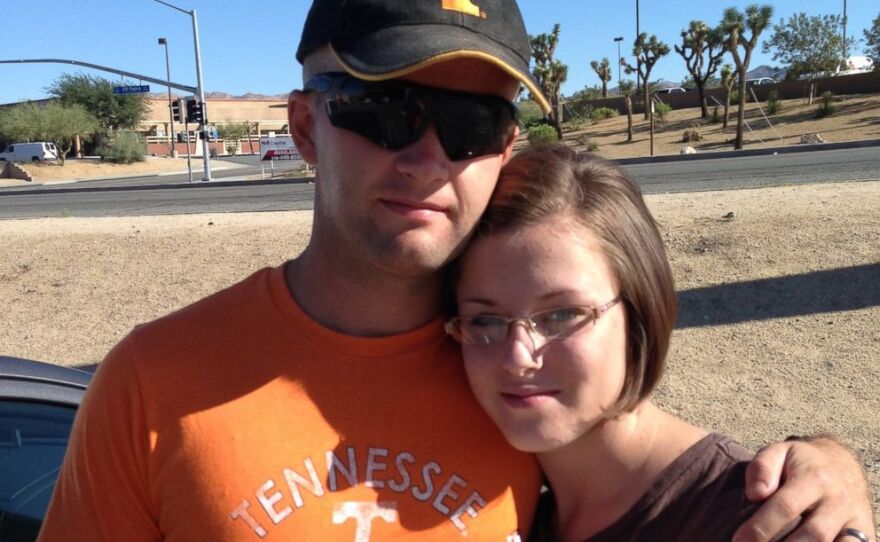 Marine Cpl. Jon Corwin with wife Erin