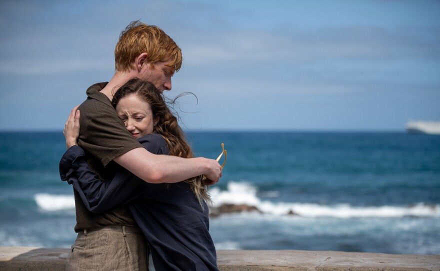 Domhnall Gleeson as Jack and Andrea Riseborough as Alice in MASTERPIECE "Alice and Jack."
