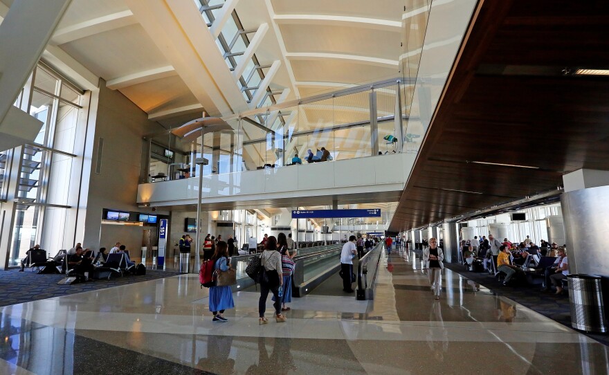 A photograph taken last month of the south concourse of L.A. International Airport's Tom Bradley International Terminal.