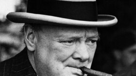 A photograph of Winston Churchill when he was First Lord of the Admirality, 1939.