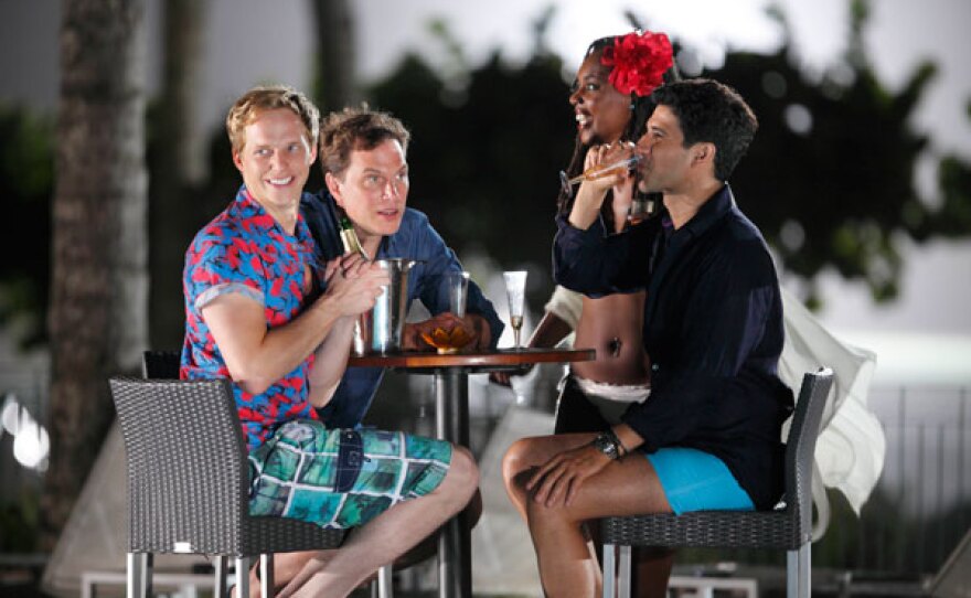 Max (Chris Geere), Paul (Daniel Lapaine) and Adam (Raza Jaffrey).