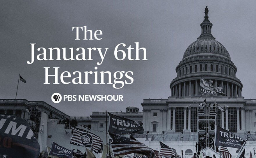 Graphic for coverage of the January 6th Hearings