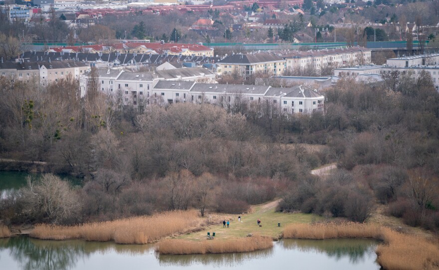 Because of increased flood risk related to global warming, Vienna is incorporating more ponds and green spaces in urban design to soak up excess water and better manage flooding.
