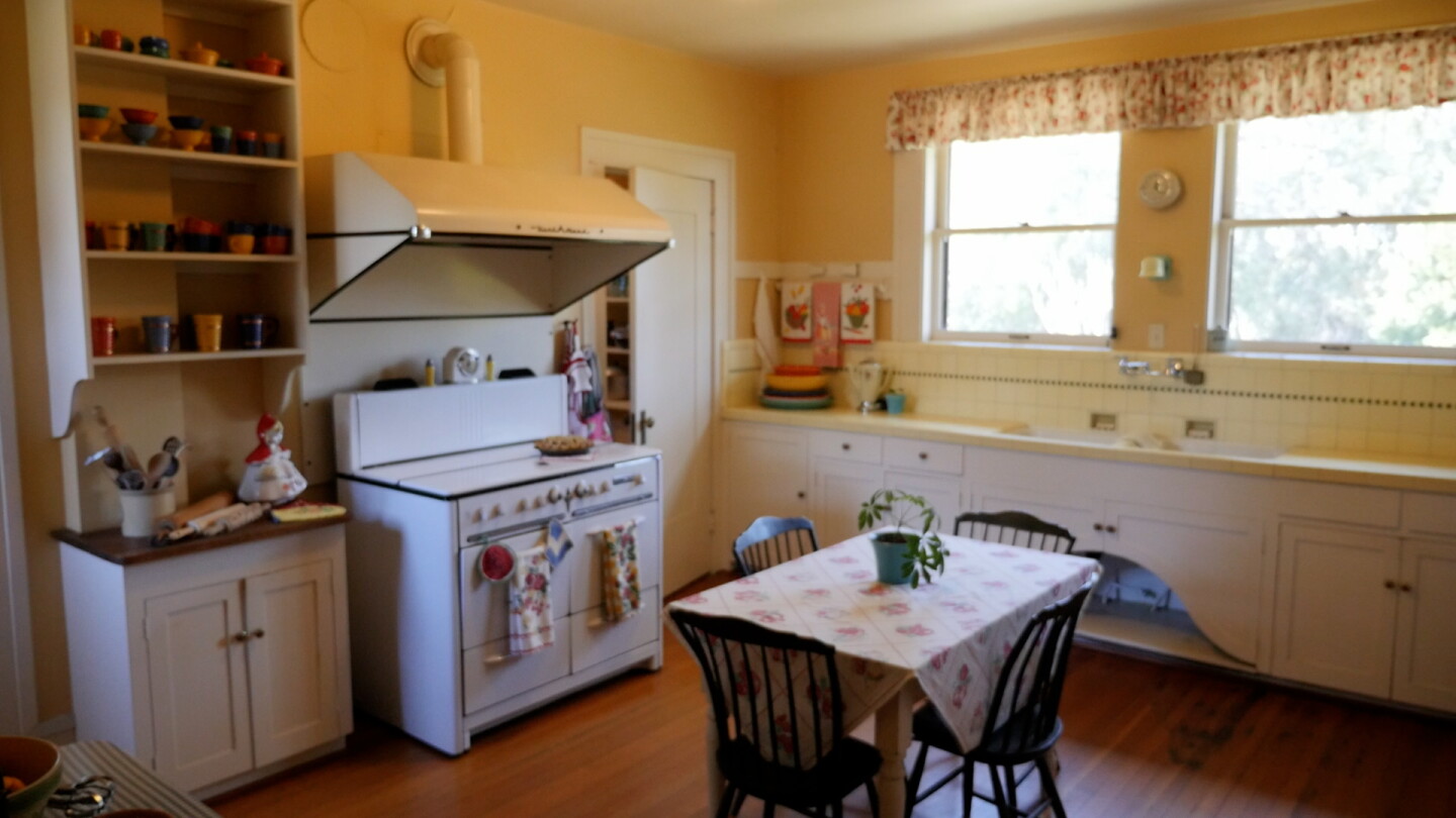 The kitchen of the Marston House is shown on July 27, 2026.