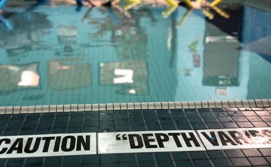 At Children's Mercy Amplified Pain Syndrome Program, patients start most days with an hour of intense therapy in the hospital pool.