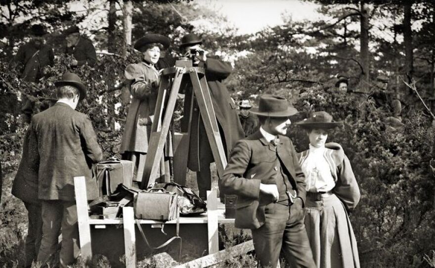 Filmmaker Alice Guy-Blaché (center) on the set of "The Life of Christ" in 1906 from the documentary "Be Natural: The Untold Story of Alice Guy-Blaché."