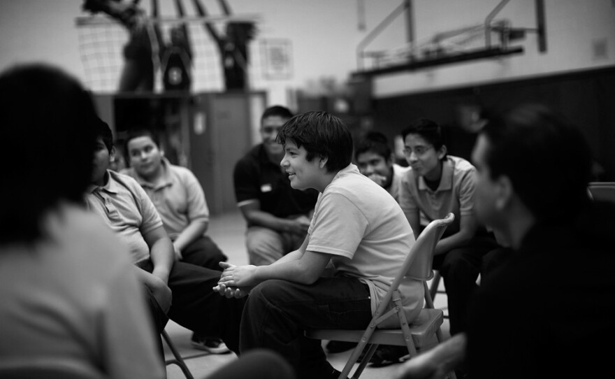Most of these 13- to 14-year-olds have already witnessed serious violence.