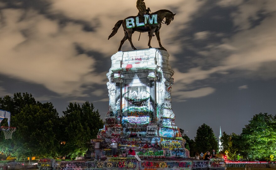 "George Floyd Projection," Richmond, Va., 2020.