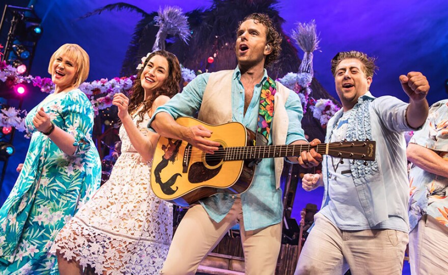 Lisa Howard, Alison Luff, Paul Alexander Nolan and Eric Petersen in "Escape to Margaritaville."