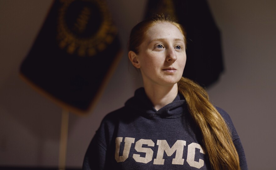 Courtney Hering has worked in the Kohler distribution center, moving finished faucets and unfinished brass, since 2012. Her starting pay was about $11.50 an hour.