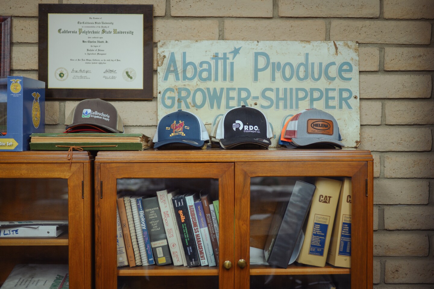 The offices of Baja Farms, Abatti's family's company, in Holtville in Imperial County on July 16, 2025. Sugarbeets make up over a third of the crops that Abatti and his family grow every year.