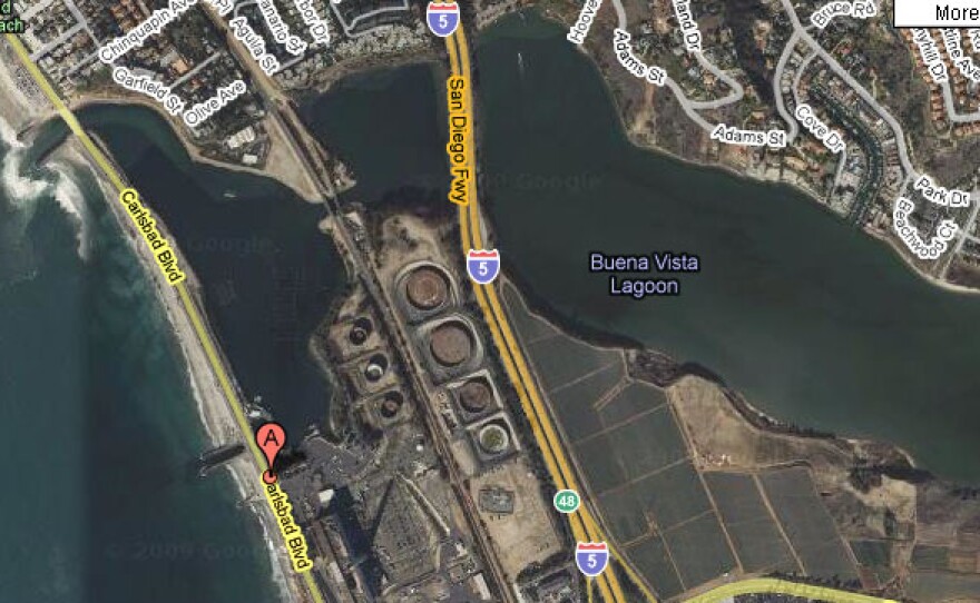 The location of the recently-approved Carlsbad Desalination Plant.