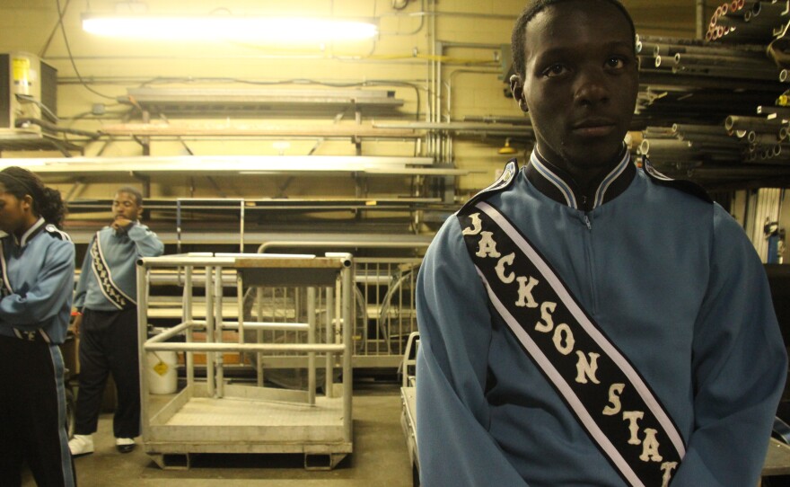 The marching band came to New Orleans in September. But Charles Williams didn't get to march or play a drum. He hadn't made the cut to be in the field show.