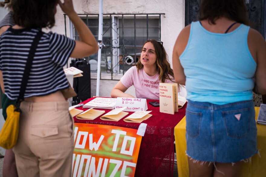 Art and music festival Compressed held at San Diego Central Library ...