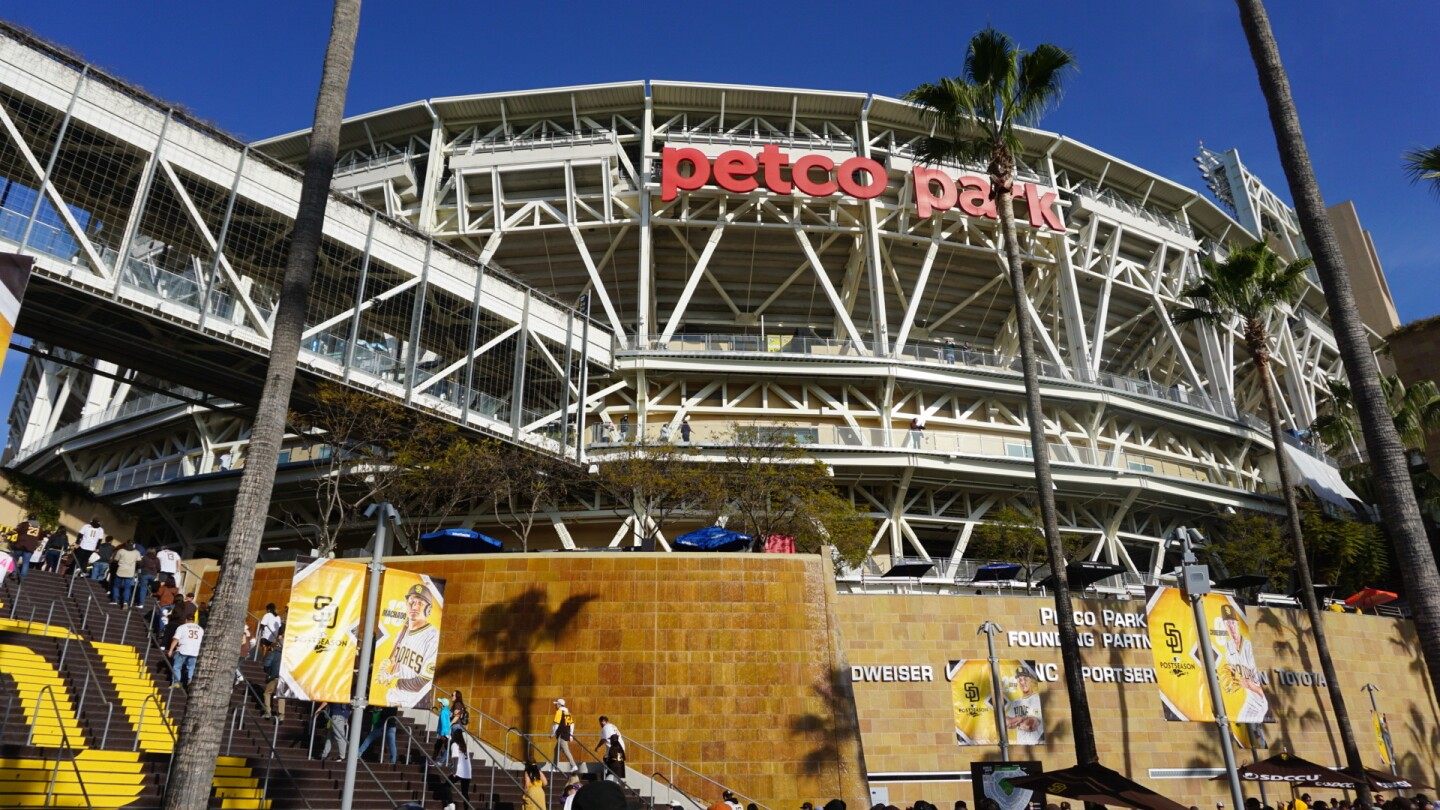 Petco Park in San Diego during the 2023 Padres Fanfest.