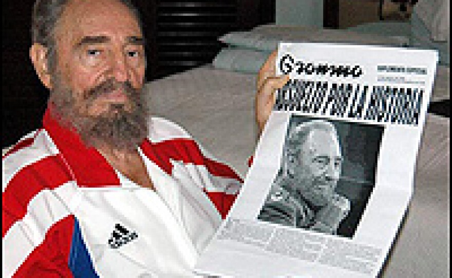 A photo released by a Cuban youth newspaper purports to show Fidel Castro recovering from gasterointestinal surgery.