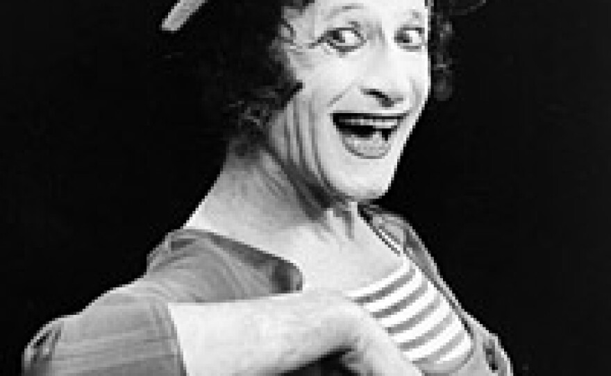 Marcel Marceau, shown here performing in London in 1978, repopularized the ancient art of mime. He died Saturday at age 84.