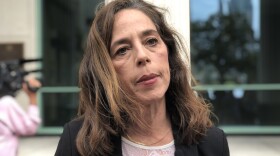 San Diego City Attorney Mara Elliott outside of the Hall of Justice, Sept. 25, 2019.