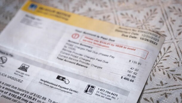 The California Public Utilities Commission is poised to cut power company return on equity rates to historic lows. The cut is small, though, and will be hard to feel in your electric bill. A PG&E bill, on Nov. 10, 2023.