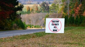 Signs like this one, spotted October 26, 2022, are all over northern Gaston County, North Carolina, near where Piedmont Lithium wants to build a 1500-acre lithium mining and processing operation.