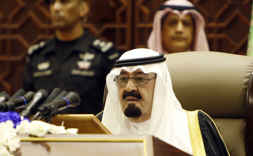 Saudi King Abdullah bin Abdulaziz al-Saud is seen in September 2011.