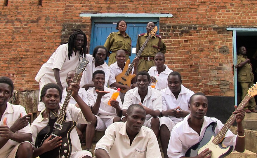 Some of the singers and musicians in Malawi's Zomba Prison. They were nominated for a Grammy in the World Music category.