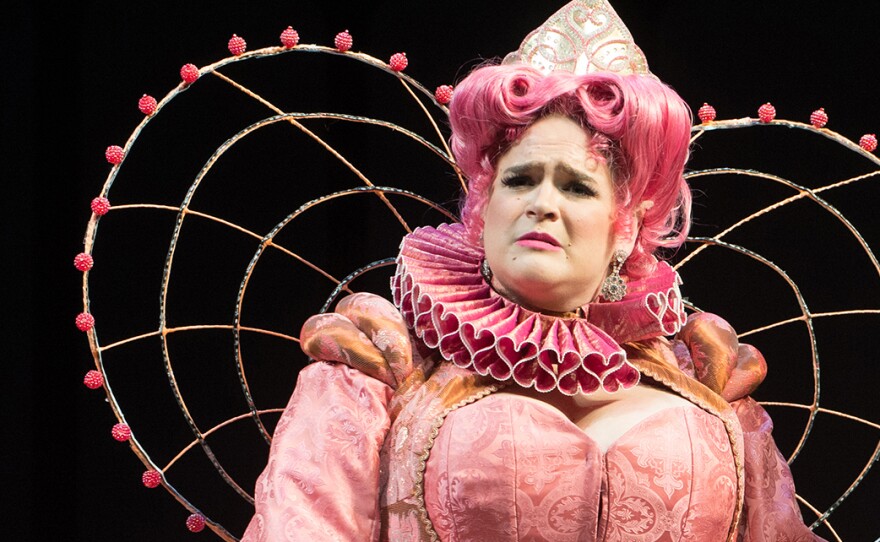 Bonnie Milligan stars as Pamela in the Oregon Shakespeare Festival's production of <em>Head Over Heels.</em>