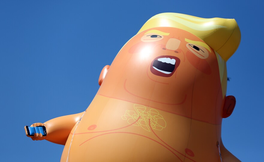 Activists say they are bringing replicas of the Trump baby blimp stateside.