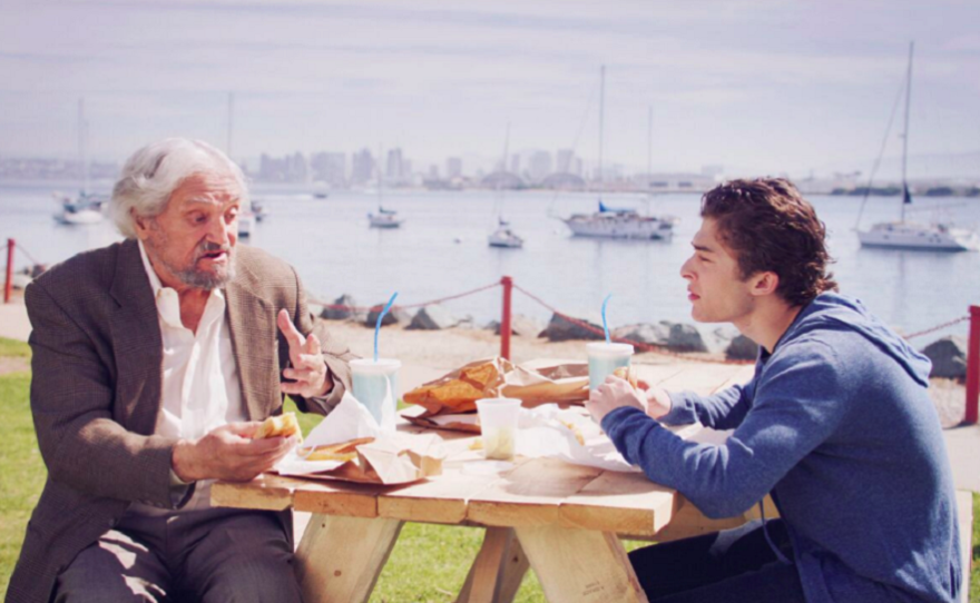 Hal Linden and Ryan Ochoa, who star in "The Samuel Project," a film set in San Diego and featured in the 2018 San Diego International Film Festival, are pictured in this undated photo. 