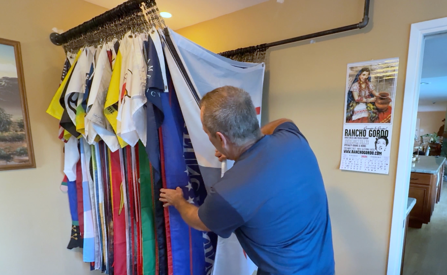 The Flag Man of Mount Helix