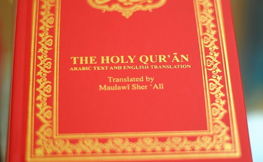 Qurans are pictured during a press conference at a mosque outside London on Friday. A Florida pastor's threat to burn the Quran has sparked an outpouring of concern in the Muslim world.