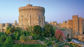 Exterior photo of Windsor Castle. 