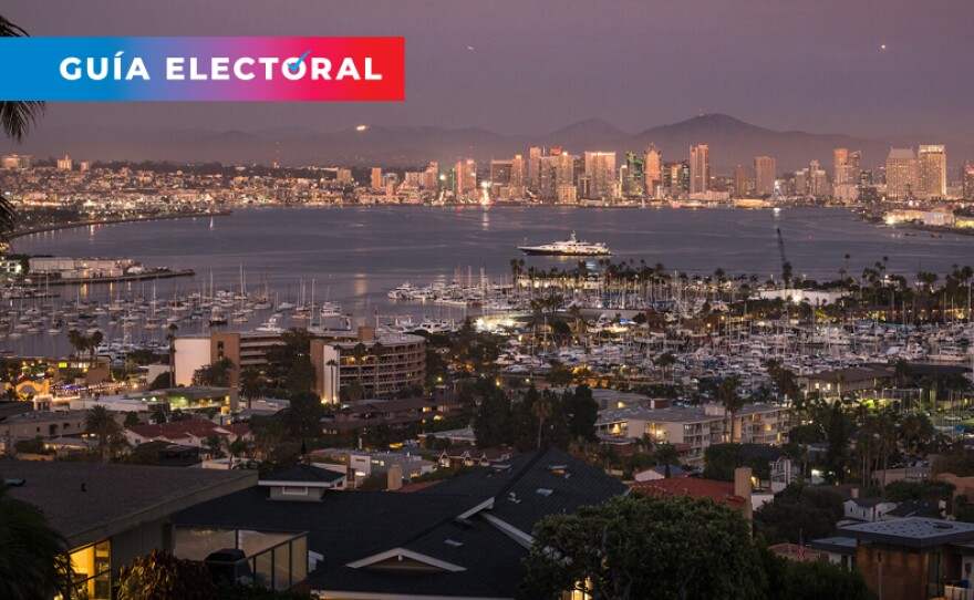 La línea del horizonte de San Diego se muestra en esta foto sin fecha.