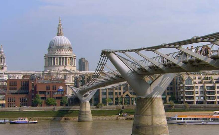 Millennium Bridge, London, England.