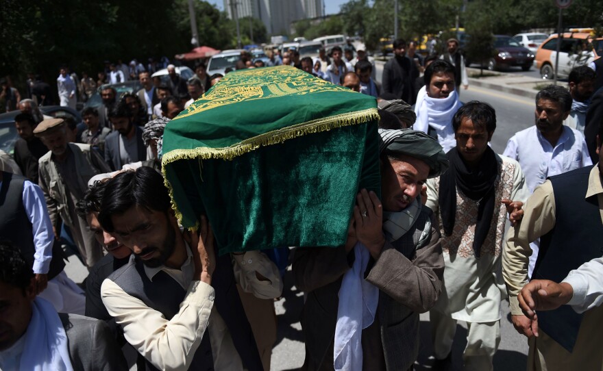 Afghan Journalist Zabihullah Tamanna Laid To Rest In Kabul | KPBS