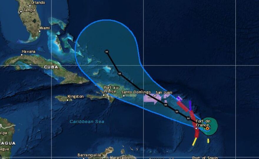 Hurricane Maria is forecast to become a major hurricane — Category 3 or higher — before it hits the Leeward Islands.