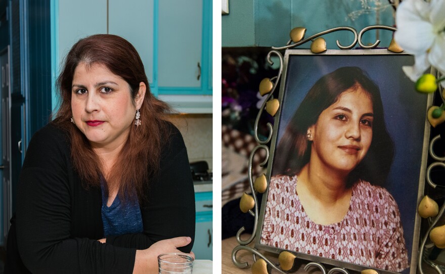 Rosemary Navarro (left) discovered that she carries a rare gene for early-onset Alzheimer's disease. Navarro's mother (right) died from the disease in 2009. "What I went through with my mom I wouldn't wish on anyone," Navarro said.