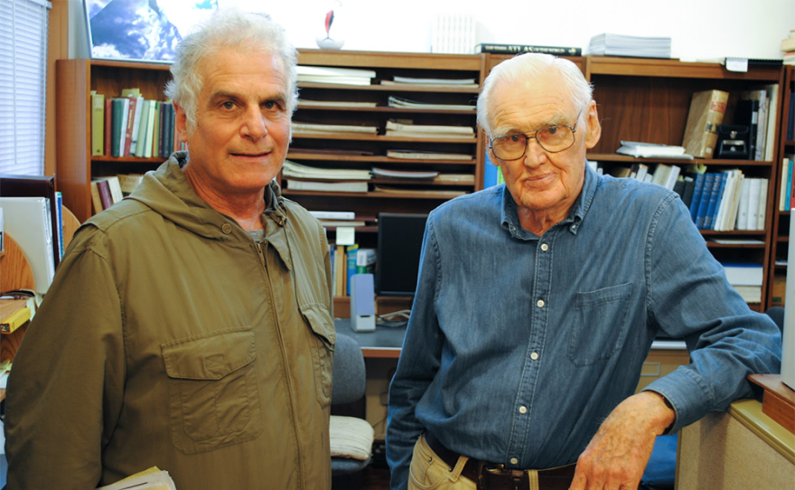 Director Isaac Artenstein and Harry Crosby (undated)