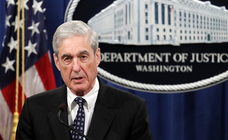 Special counsel Robert Mueller speaks at the Department of Justice on May 29 about the results of his Russia investigation.