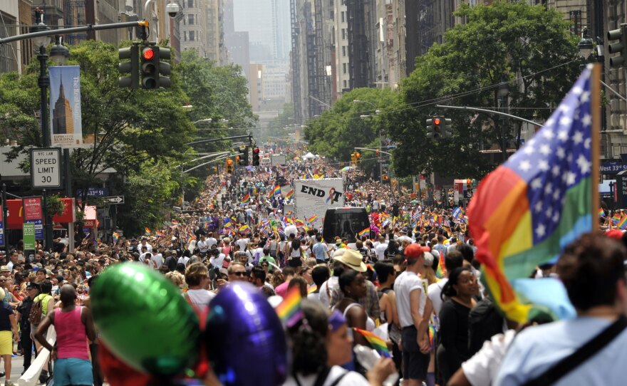 "It is an especially thrilling year to march this year," said longtime LGBT activist Cathy Renna. "I have seen more real progress in the past three years than the nearly two decades of activism before it."