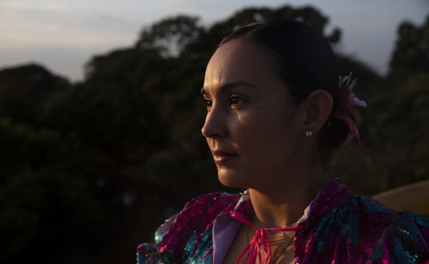 Marcela Hernández, director of the Alma Llanera Academy, in 2022. "I admire my mom because, since she was a little girl, she has been alone and went to dance classes, she studied, graduated, studied journalism and now she has gone to several countries, many people know her and admire her very much," her daughter, Mariangel Tumay, said about about her.